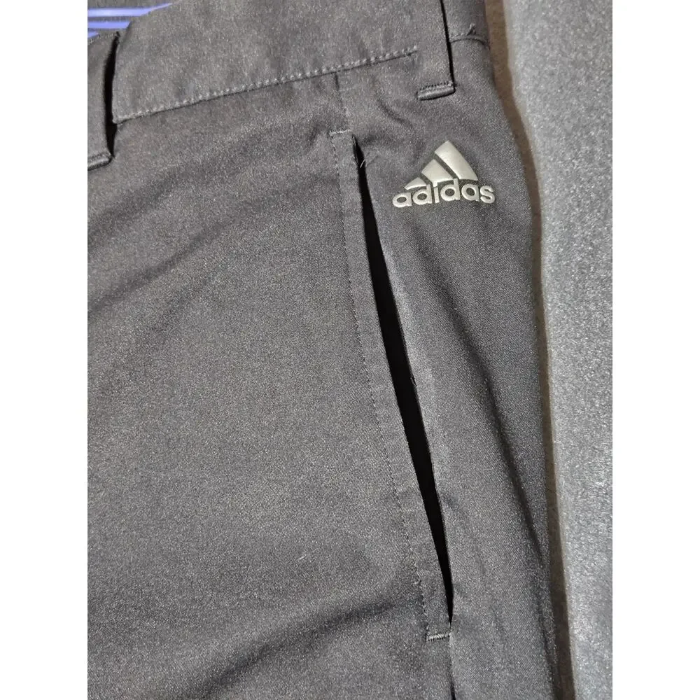 Adidas Golf Pants Men's 38x32 Black Climalite Straight Lightweight